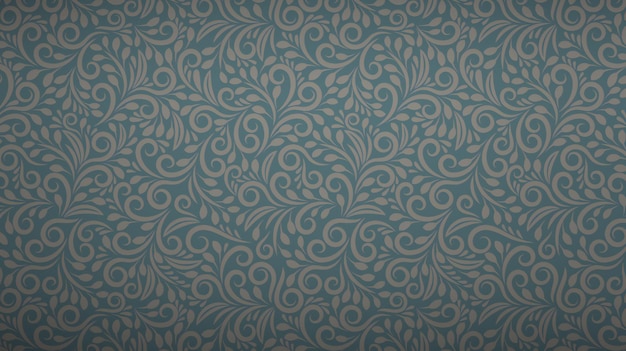 Ilustração de padrão de papel de parede Damasco sem costura para o seu design