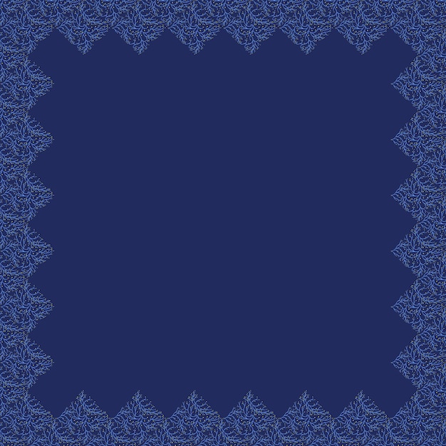 ilustração de padrão de videira de planta azul em fundo azul
