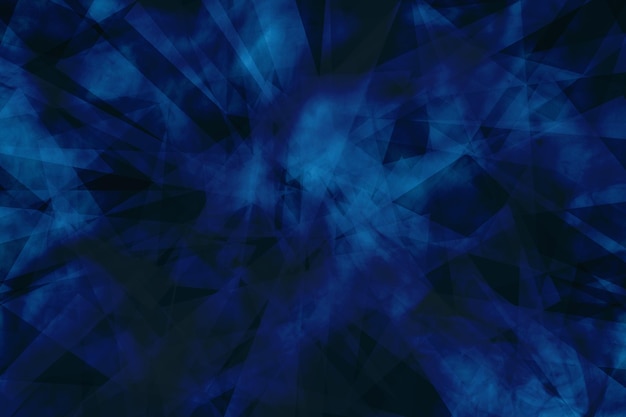 ilustração de padrão geométrico abstrato azul escuro. Design futurista tecnológico. Ba triangular