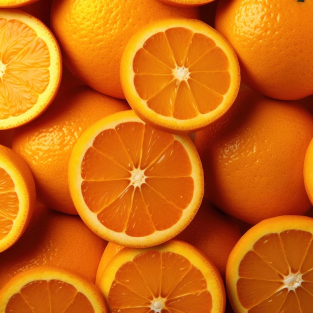 Ilustração de padrão laranja natural AI GenerativexA