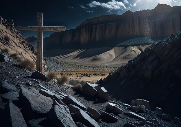 Foto ilustração de paisagem bíblica