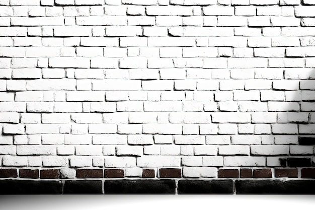 Ilustração de parede de tijolos brancos IA generativa