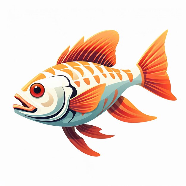 Ilustração de peixes Imaginação aquática