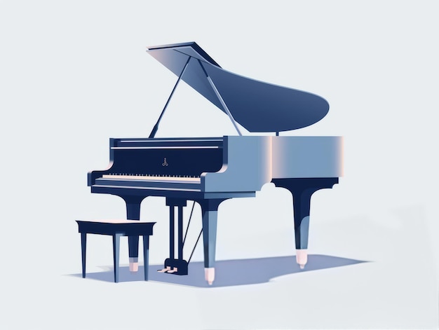 Ilustração de piano para banner do site