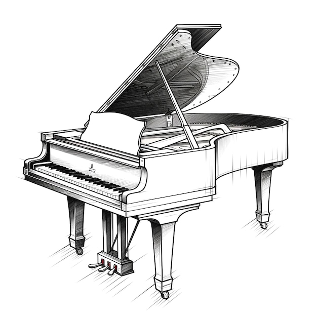 Foto ilustração de piano