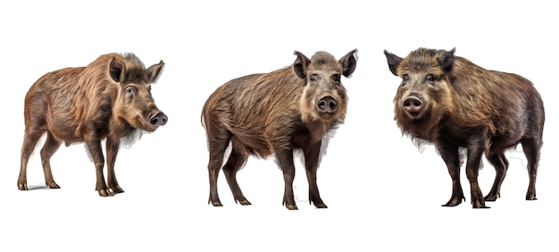 ilustração de porco de pele vida selvagem porco animal mamífero ao ar livre porco de pele selvagem