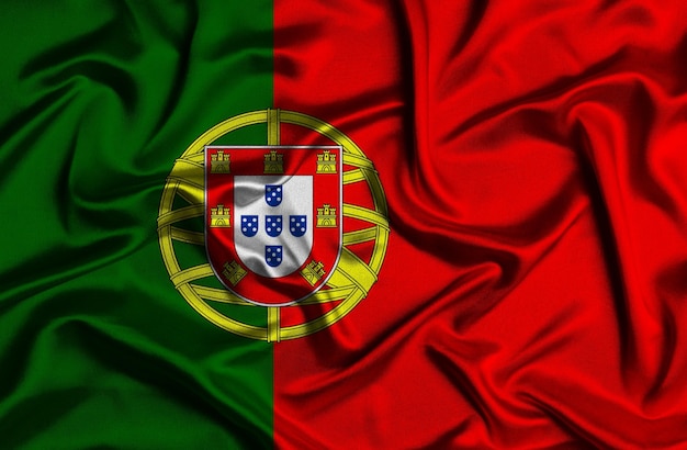 Foto ilustração, de, portugal, bandeira