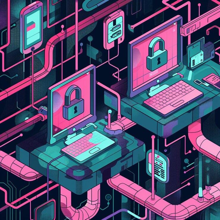 Foto ilustração de práticas de segurança da web como https e cors