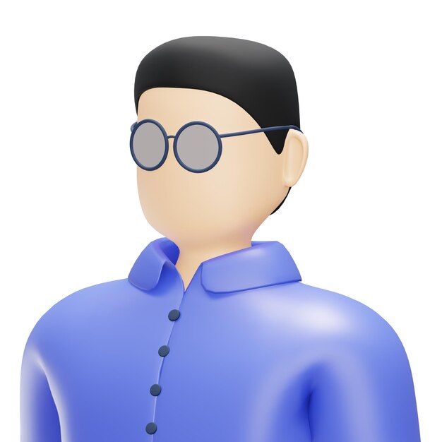 Ilustração de professor de escola 3D