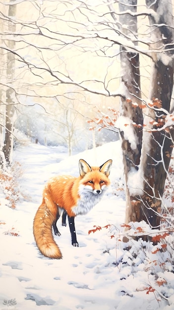 Ilustração de raposa