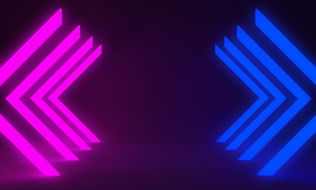 Ilustração de renderização 3D de fundo abstrato pódio arte de palco exibição de papel de parede produto pedestal stand gaming estilo cyberpunk