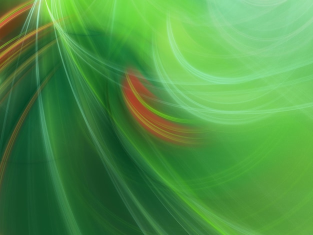 ilustração de renderização 3D de fundo fractal abstrato verde