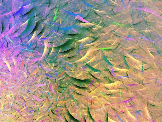 ilustração de renderização 3D de fundo fractal caótico abstrato