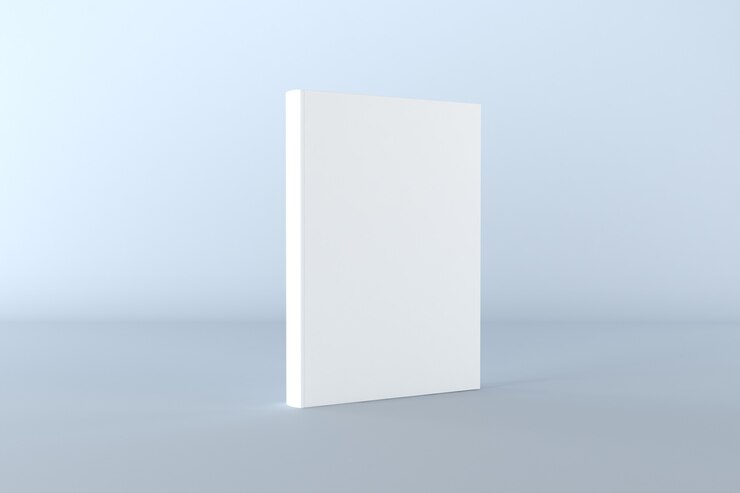 Ilustração de renderização 3d de maquete de capa de livro