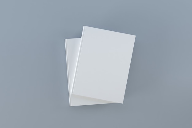 Ilustração de renderização 3d de maquete de capa de livro