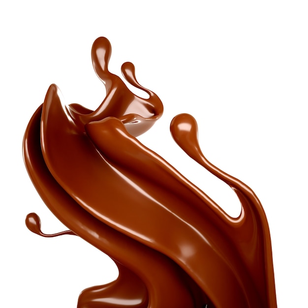 Ilustração de respingo de chocolate