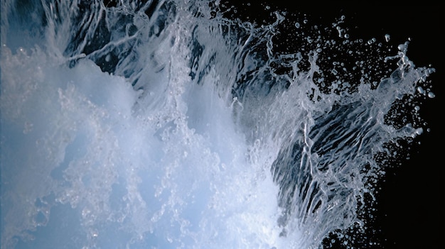 Foto ilustração de salpicos de água imagem criativa fotográfica de alta definição