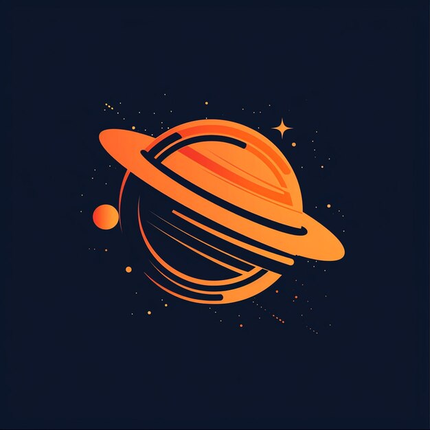 Foto ilustração de saturno 3d