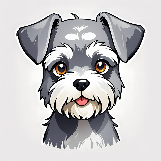 Ilustração de Schnauzer em miniatura