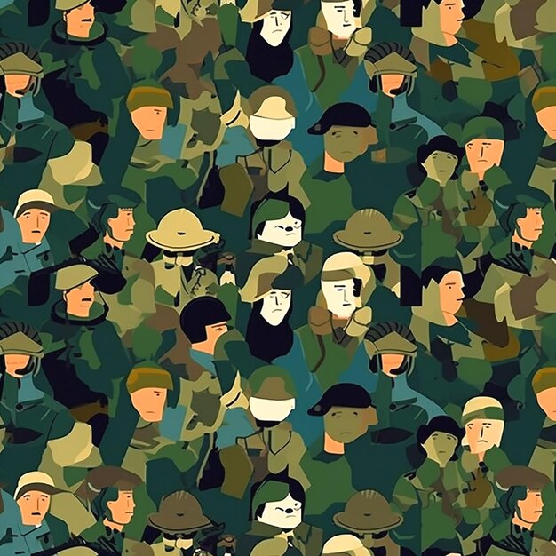 ilustração de soldado