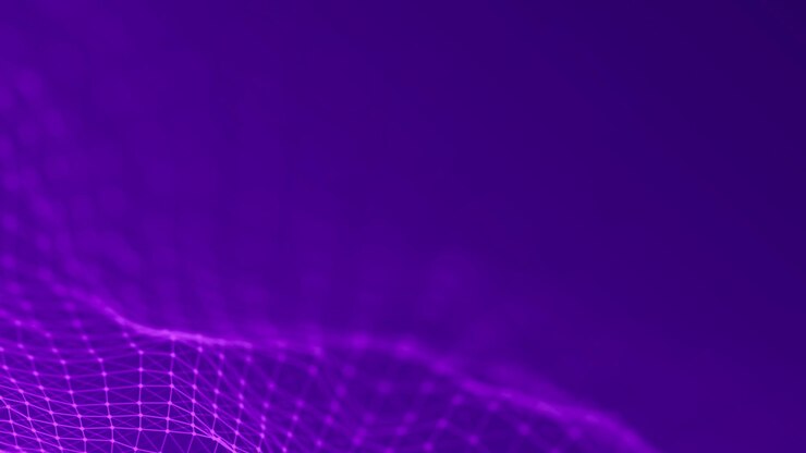 Foto ilustração de tecnologia de dados fundo futurista abstrato onda com pontos e linhas de conexão em fundo escuro onda de partículas
