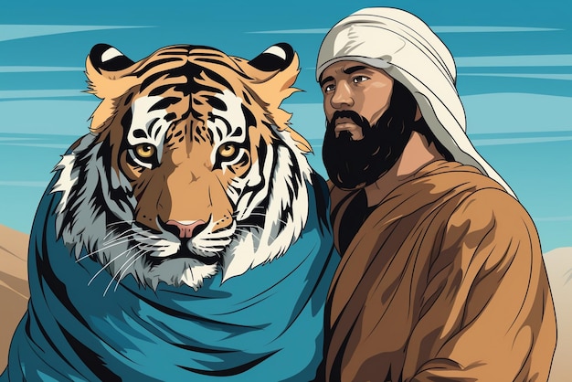 Foto ilustração de tigre