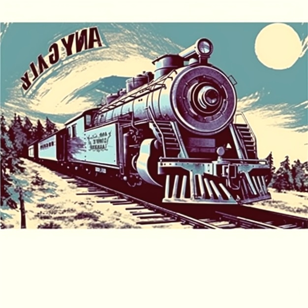 Foto ilustração de trem