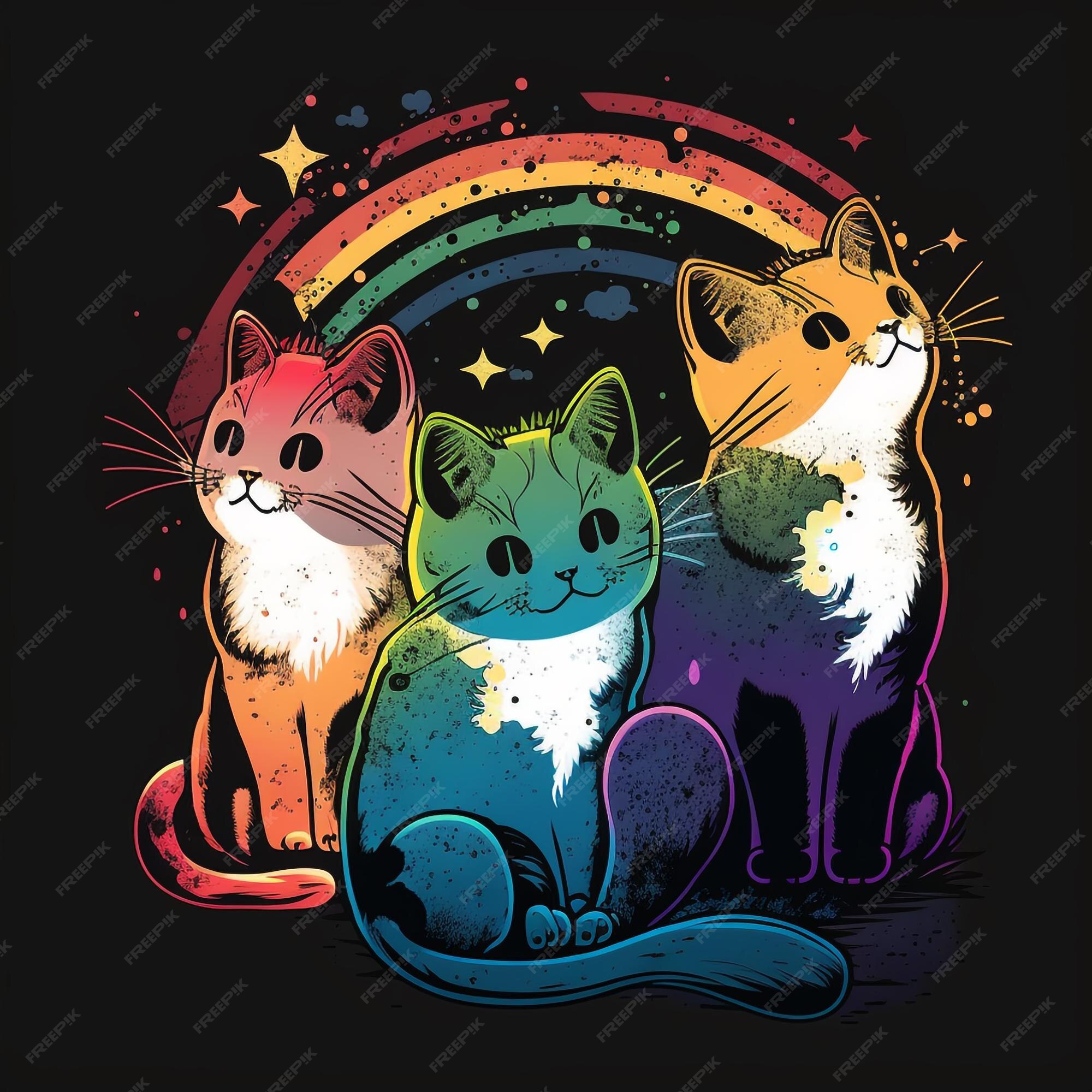 Camiseta Gato Galáctico Gatinhos Personalizada com Nome