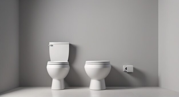 Foto ilustração de um aparelho de banheiro com tampa de banheiro meio aberta