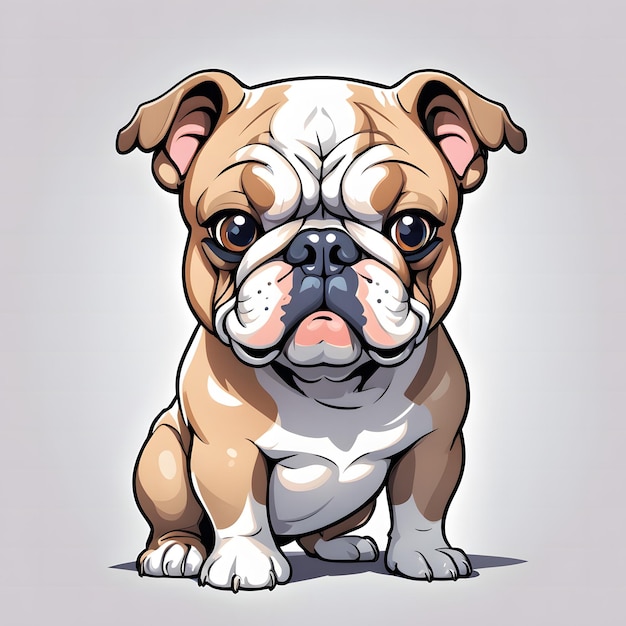 Ilustração de um buldogue