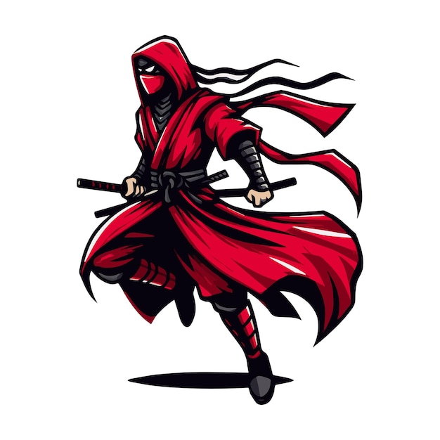 Foto ilustração de um cavaleiro ninja vestindo uma túnica de batalha generativo ai