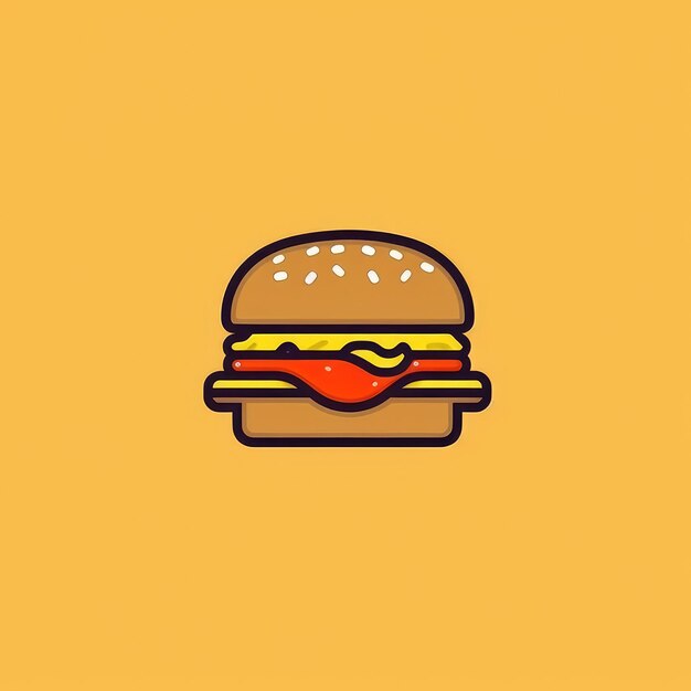Foto ilustração de um delicioso hambúrguer