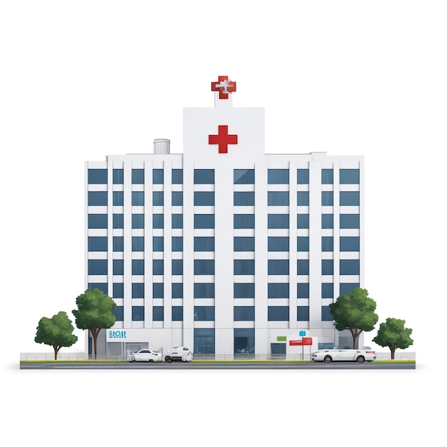 Ilustração de um hospital