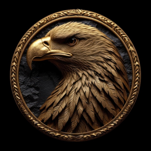 Ilustração de um ícone do emblema de águia de águia de águia de águia de águia de águia de águia de águia de águia de águia de águia de águia de águia de águia de águia de águia de águia de águia de águia de águia de águia de águia de águia