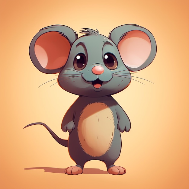 ilustração de um pequeno rato