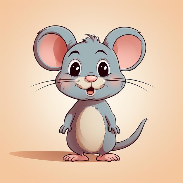 ilustração de um pequeno rato