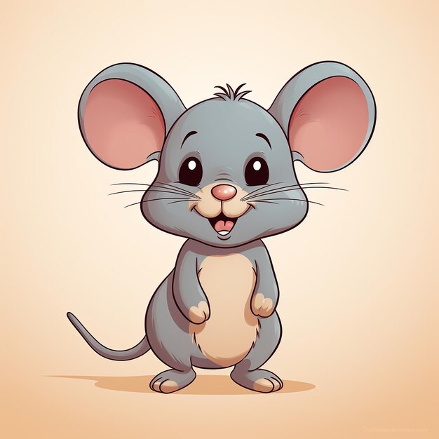 ilustração de um pequeno rato