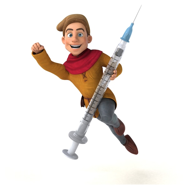 Ilustração de um personagem histórico medieval