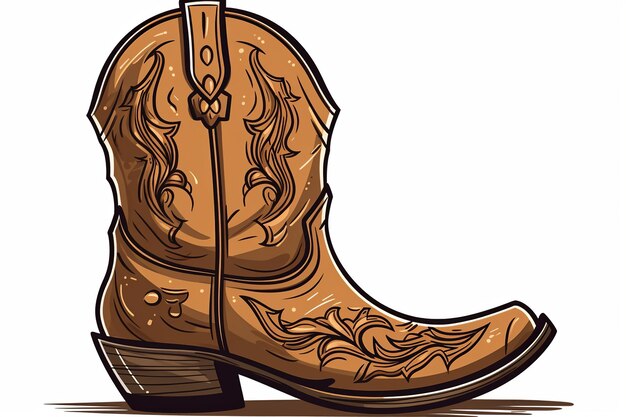 Foto ilustração de uma bota de cowboy