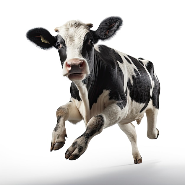 ilustração de uma exibição de excelência visual de vaca em preto e branco