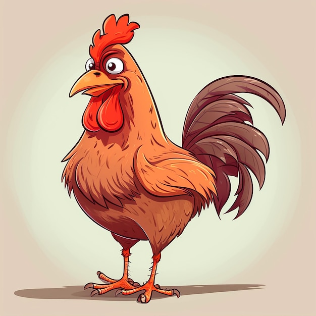 Foto ilustração de uma galinha