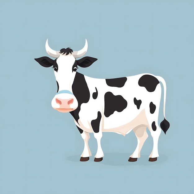 Ilustração de vaca AI Generative