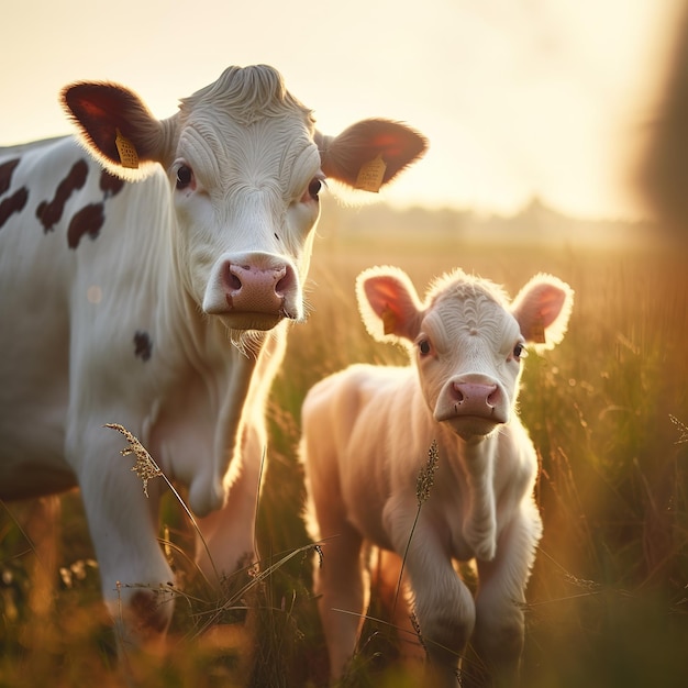 Foto ilustração de vaca bonita