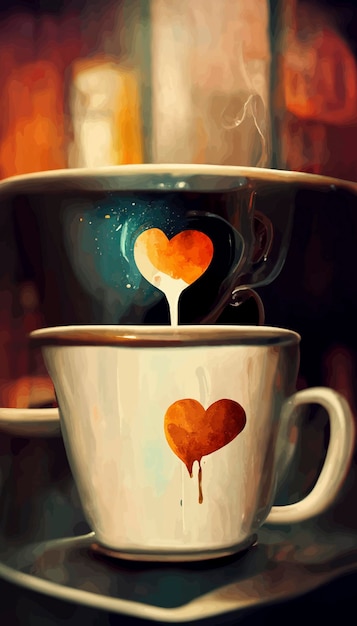 ilustração de xícara de café ilustração de café