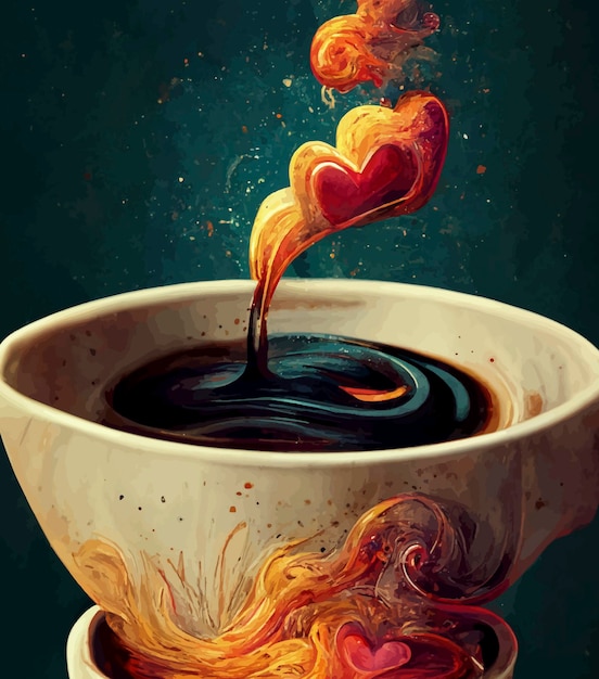 ilustração de xícara de café ilustração de café