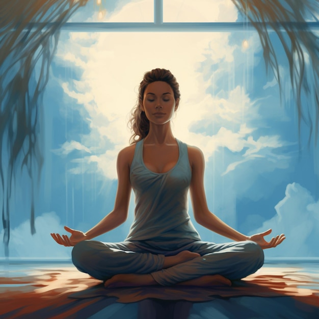 Ilustração de Yoga