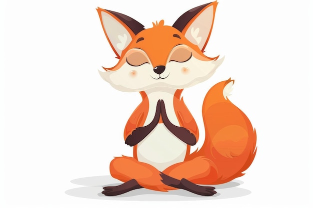 Ilustração de Zen Fox Yoga