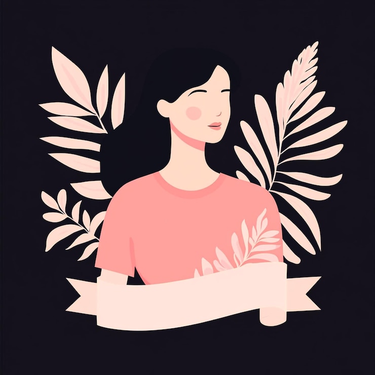 Foto ilustração desenhada à mão do dia internacional da conscientização sobre o câncer de mama