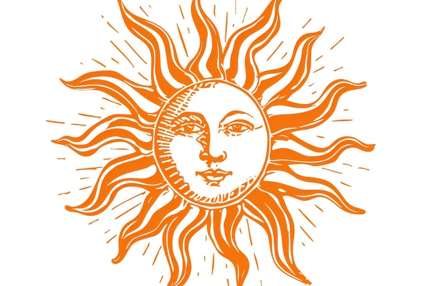 Ilustração desenhada à mão para tatuagem ou design de camiseta
