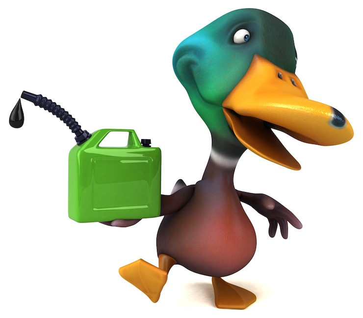 Foto ilustração divertida de pato